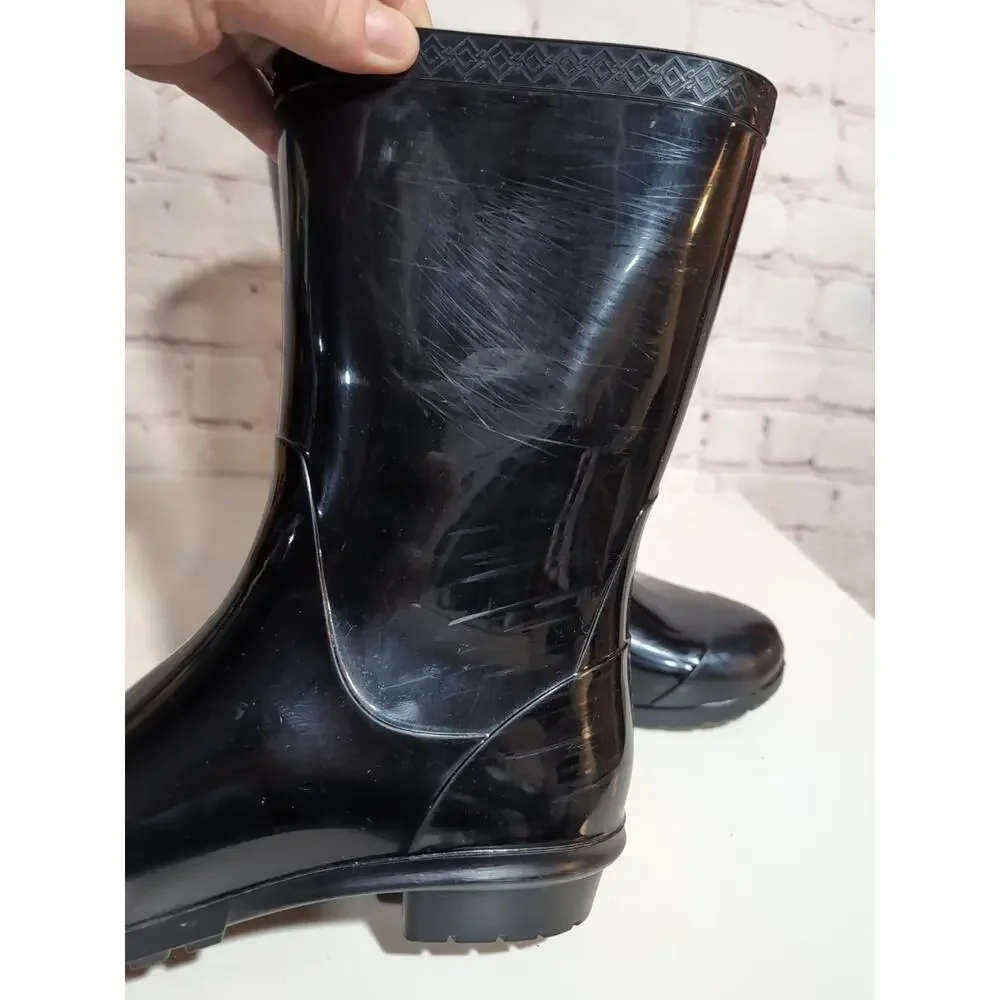 UGG Sienna Women's Sz 7 Black Rubber Rain Boots